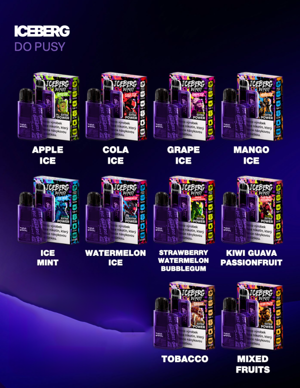 Do Pusy 20mg 800puff ICEBERG Kit & Pod